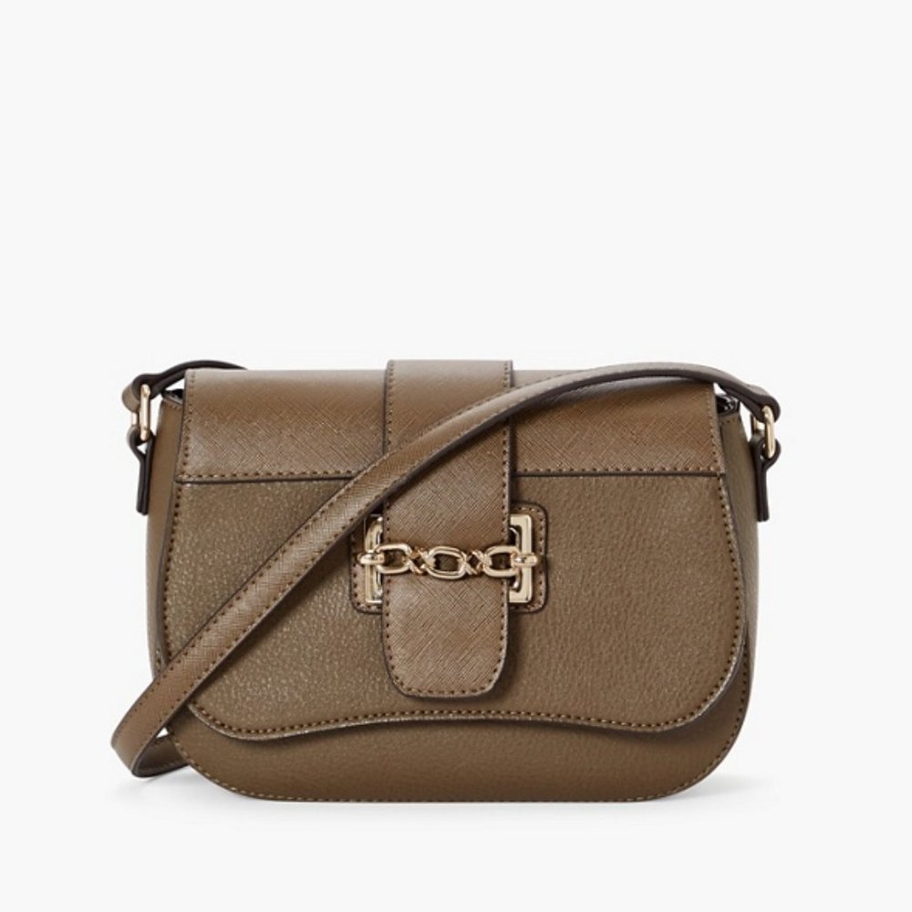 NWT JUSTFAB FRONT ROW CROSSBODY (OLIVE)